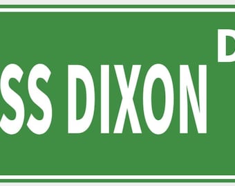 USS Dixon Drive Navy Sailor Street Sign Decor Vibrant Green With White Lettering Highly Visible Indoor Outdoor