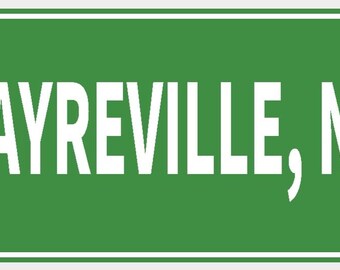 Sayreville New Jersey Wall Decor City Limit Sign Decor Vibrant Green With White Lettering Highly Visible Indoor Outdoor