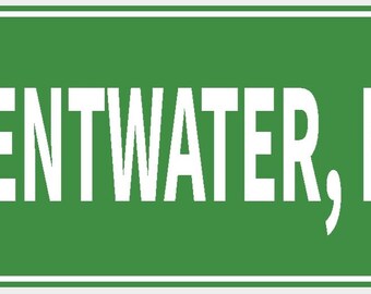 Pentwater Michigan Wall Decor City Limit Sign Decor Vibrant Green With White Lettering Highly Visible Indoor Outdoor