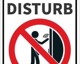 Bitte nicht stören Schild lebhaftes Weiß mit roter Beschriftung Indoor Outdoor kundengerechte Minischilder