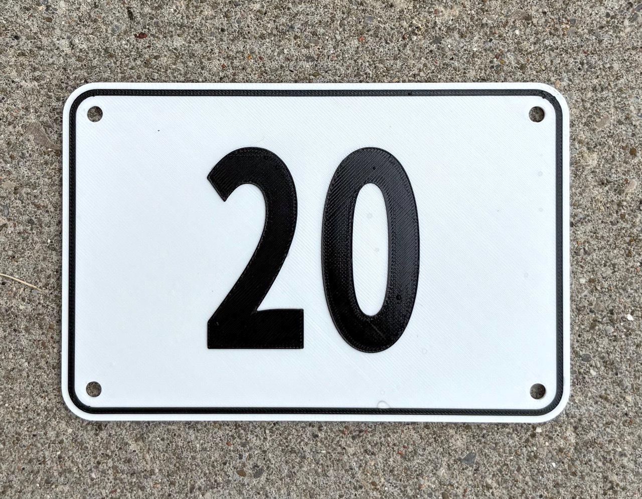 Numbered Sign Twenty (20) Docks Ladders Organization Sign Customer ...