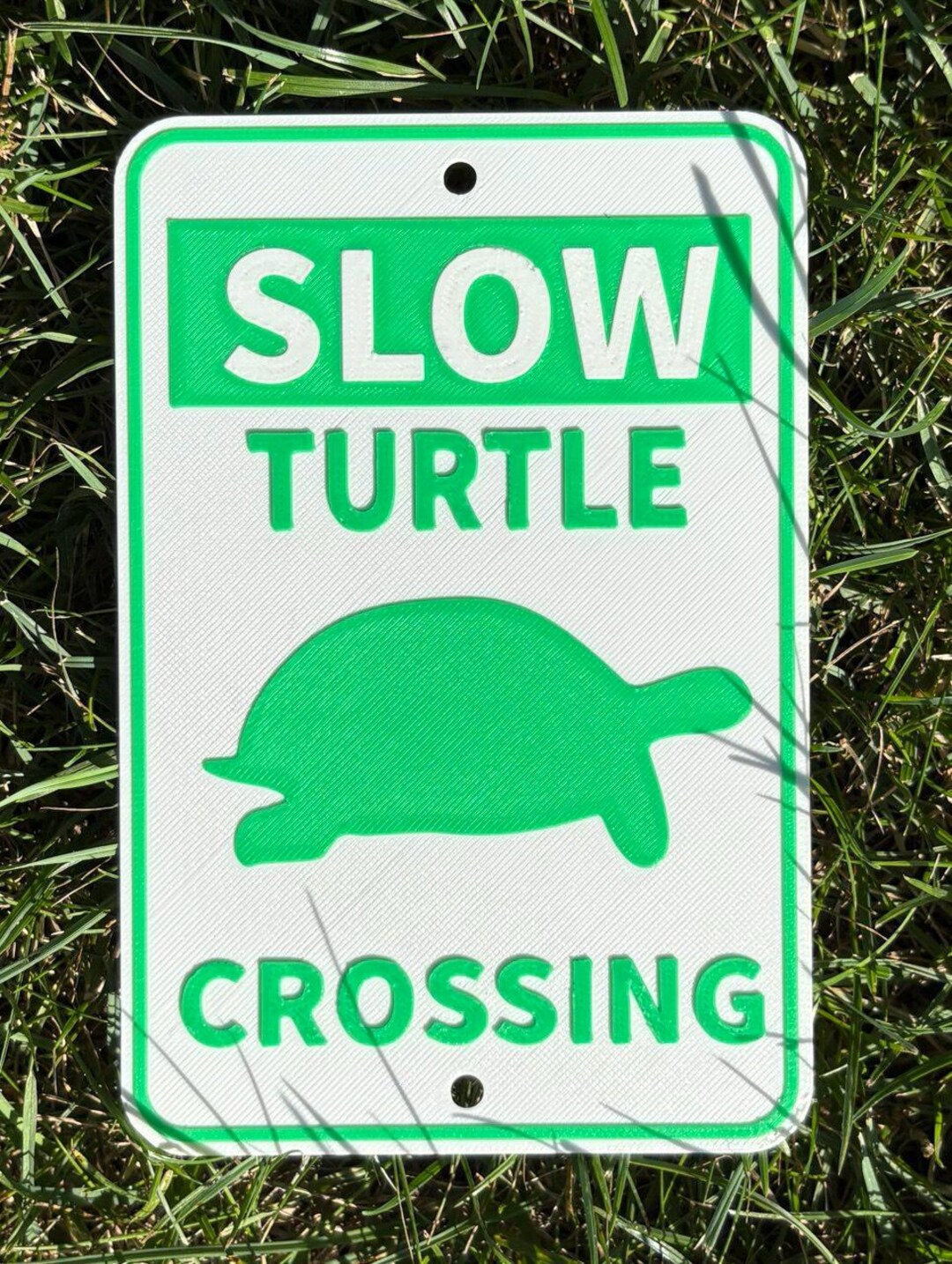 Slow Child Turtle Sign Slow Turtle Crossing Funny Novelty Wall Decor Gift Sign in Vibrant ...