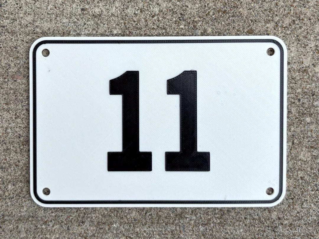 Numbered Sign Eleven (11) Docks Ladders Organization Sign Customer ...