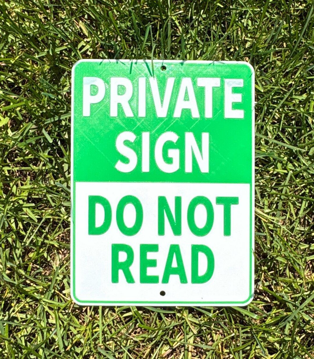 Private Sign Do Not Read Funny Joke Humor Sign Vibrant White With Red ...