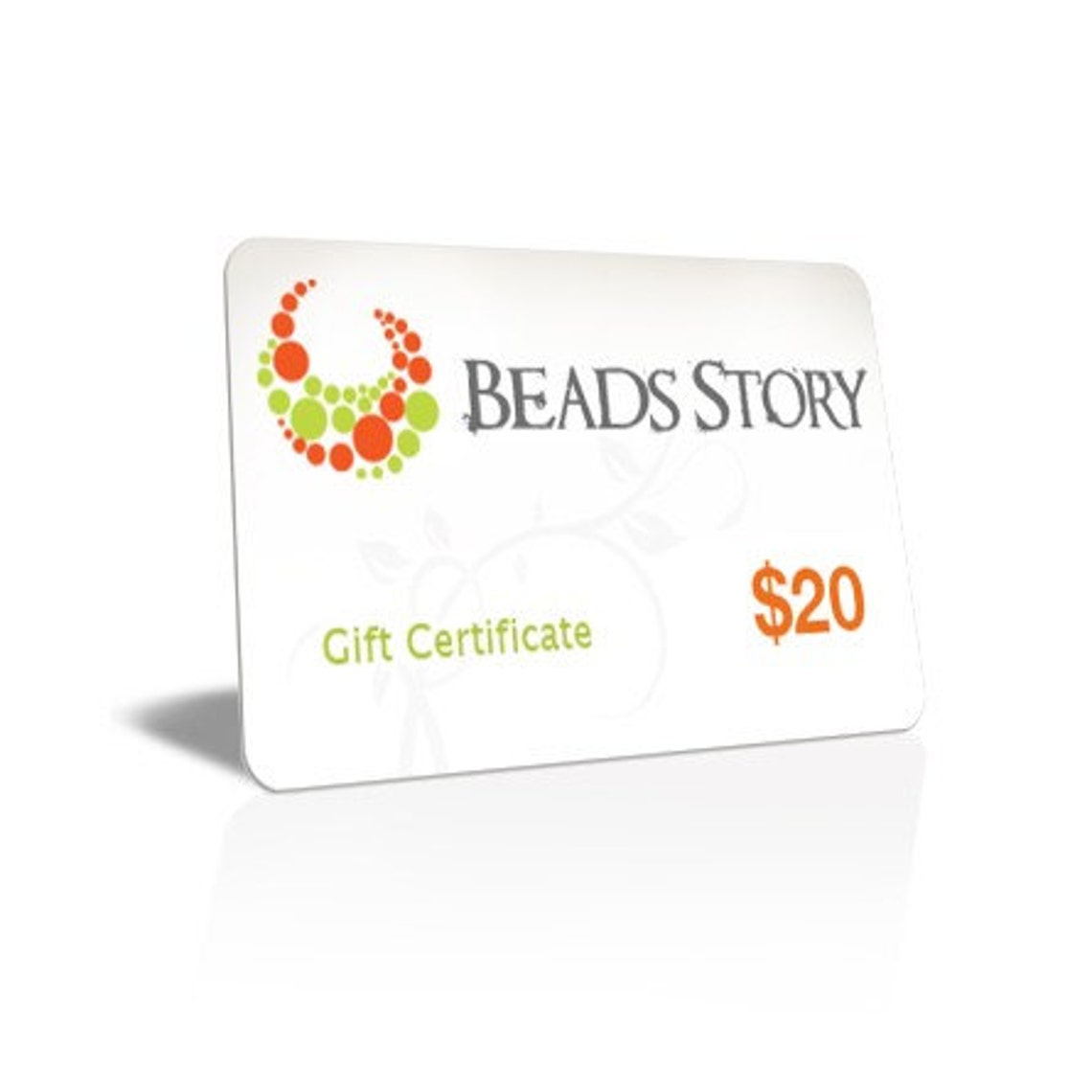 Beads Story Gift Certificate 20 DOLLARS Gift Card Jewelry Etsy