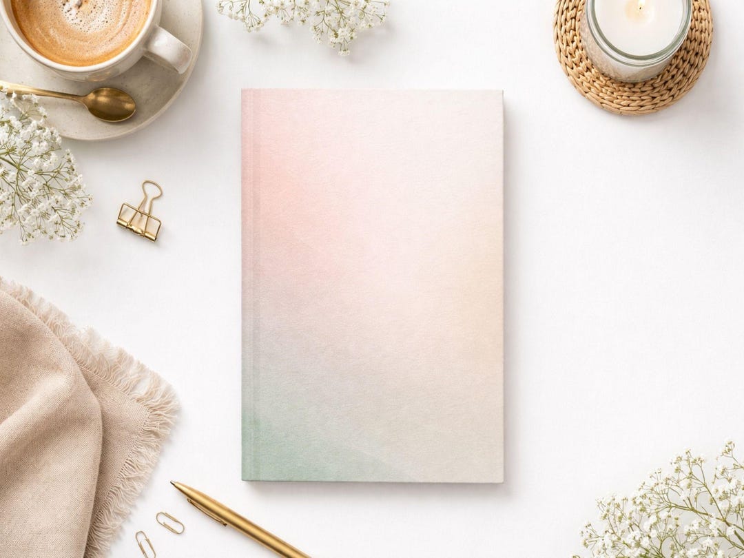 Matte Cover Journal Hardcover Lined Journal, Matte Laminated Cover, Neutral Blank Notebook ...