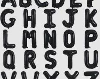 BLACK LETTERS BALOONS 4O inch
