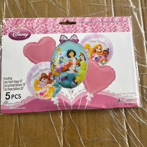 Bouquet di palloncini principessa 5 pezzi