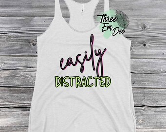 Camiseta sin mangas con estampado gráfico informal de verano para mujer, fácil de distraer, DTG