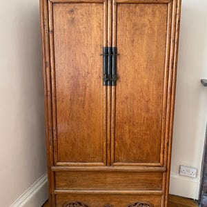 Ming Style Tapered Cabinet with Centre Stile & Dragon Apron