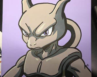 Mewtwo #150 Acrilico su tela