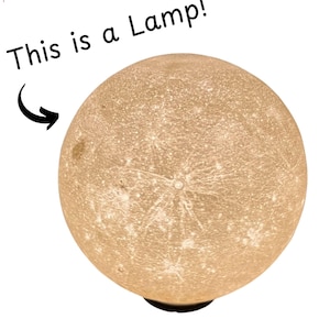 Moon Lamp | Realistic Lunar Light | Space-Themed Home Decor