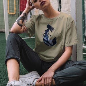 Mermaid Dreamscape T-Shirt | Ocean Lover Gift, Summer Style, Beachwear, Eco-Friendly Fashion, Unique Mermaid Design