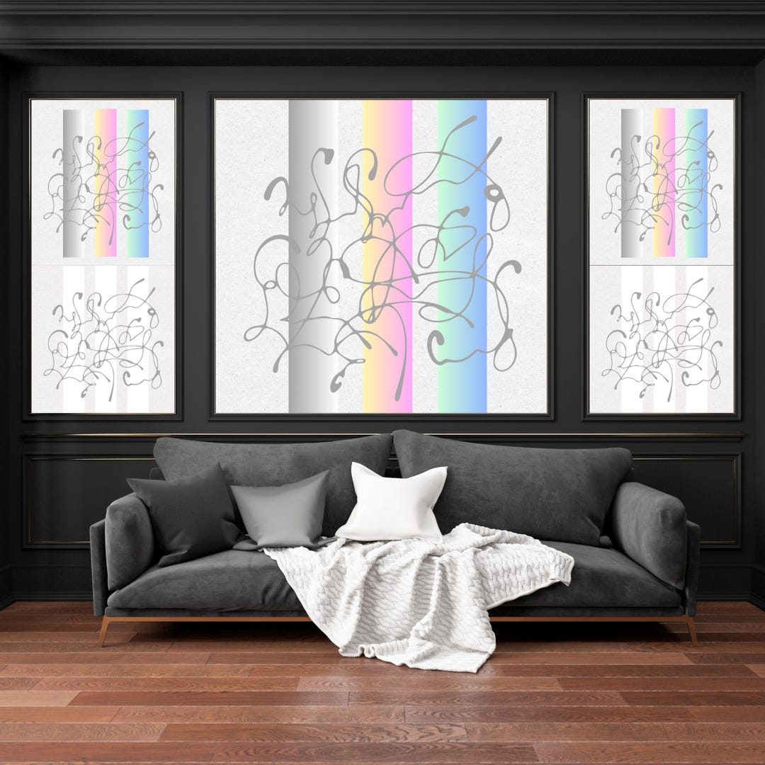Minimalist Line Art | Abstract Figure Sketch | Digital Wall Art | Black ...