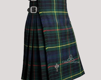 Kilt moderno Stewart Hunting da uomo: realizzato a mano in lana acrilica, 8 iarde.