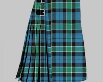 Starożytny kilt Grahama z Menteith | Kilty dla mężczyzn | Ręcznie robiony, ciężki materiał o gramaturze 16 uncji