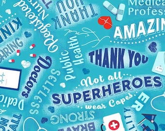 Medical Heroes - Timeless Treasures - Cotton Fabric