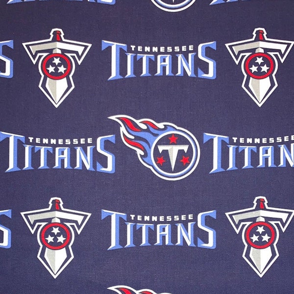 NFL Tennessee Titans Blue/Red - Cotton Fabric