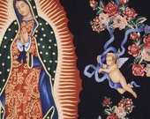 Virgen de Guadalupe Fabric- Cotton Fabric