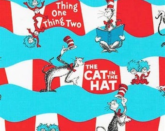 The Cat in the Hat - Robert Kaufman - Cotton Fabric