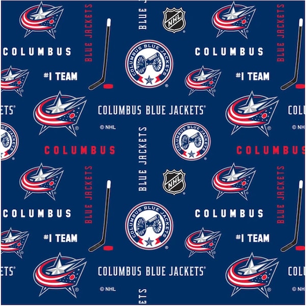 NHL Columbus Blue Jackets- Cotton Fabric