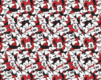 Disney Minnie Mouse Red Packed Minnie - Tissu de coton