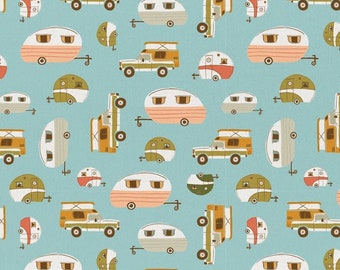 Vintage Camping - Paintbrush Studio Cotton Fabrics