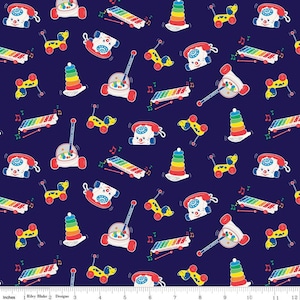 Fisher-Price Toys Navy - Riley Blake - Cotton Fabric