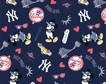 MLB Disney Mickey New York Yankees - Cotton Fabric