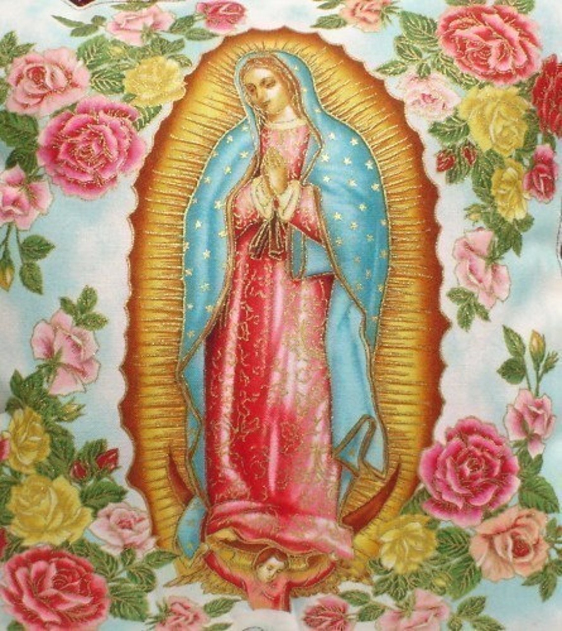 Our Lady of Guadalupe Fabric 4 Panels - Etsy