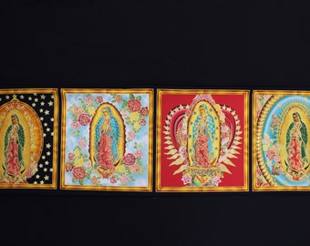 Our Lady of Guadalupe Fabric-  4 panels