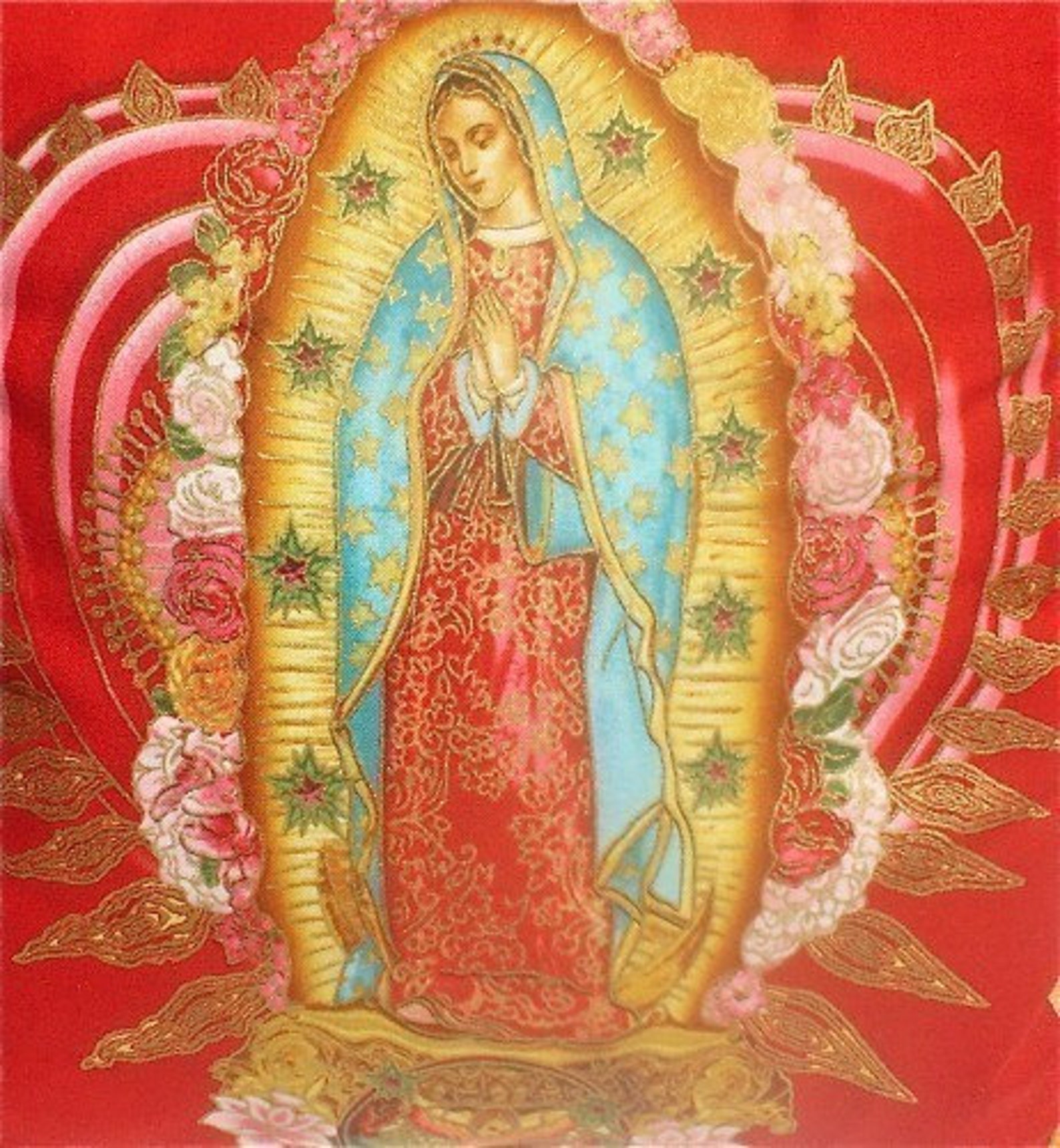 Our Lady of Guadalupe Fabric 4 Panels - Etsy