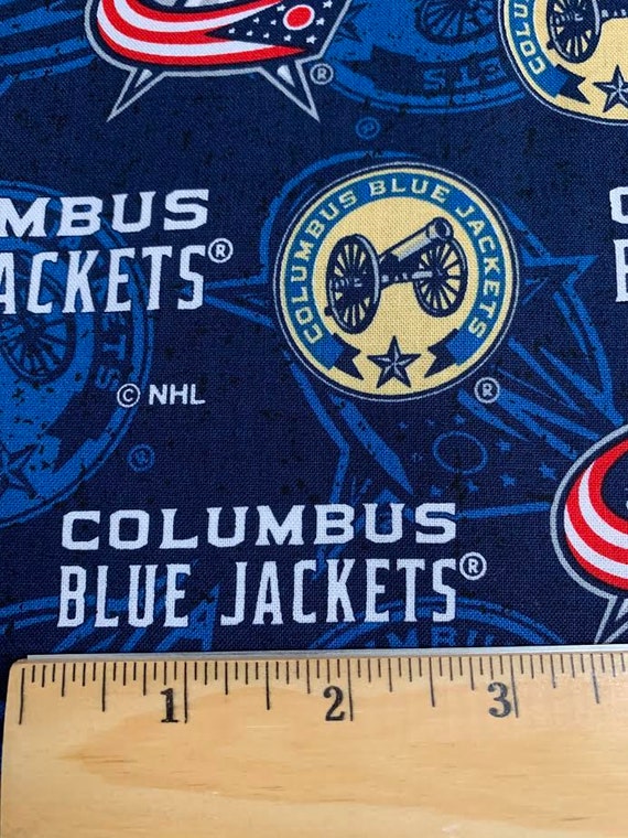 Nhl-columbus Blue Jackets Tone on Tone Cotton Fabric