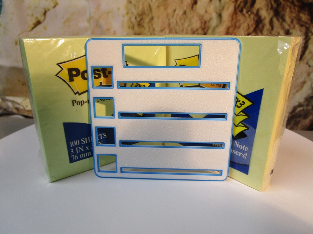 Reusable Post-it Note Checklist Stencil – Desk Organizer Sticky Note ...