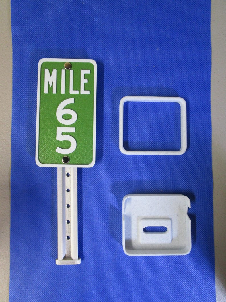 65 Milestone Desk Sign – Mile Marker for 65th Birthday, Retirement, or ...