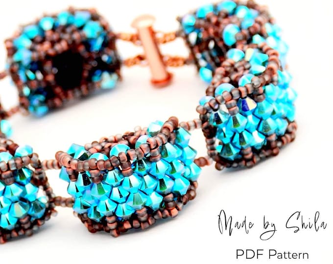 PRAW Bracelet Beading Pattern • Advanced RAW Tutorial PDF •Instant Download