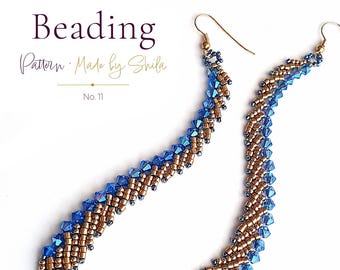 Angel Wings Earrings Pattern • Seed Bead Earring Tutorials • PDF Download