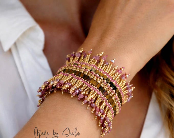 Beginner Beaded Bracelet & Earrings Pattern PDF • Herringbone Stitch Tutorial • DIY Jewelry Pattern (Instant Download)