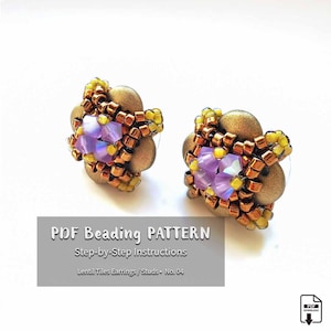 Modular Beaded Earrings • Lentil Beads, Crystal & Seed Beads • Versatile Stud or Drop Design