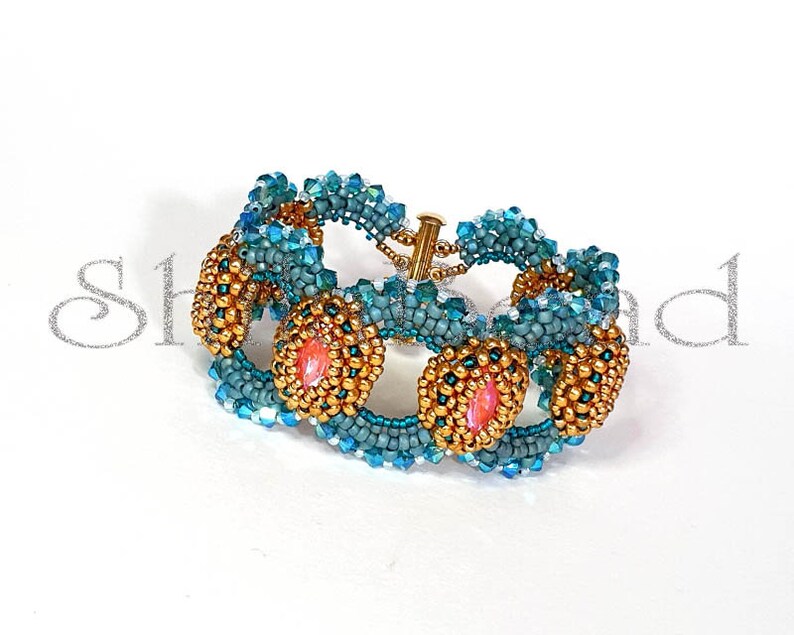 Beading Pattern Tutorial Step by step INSTANT download PDF St Lucia Bracelet No 31 image 2