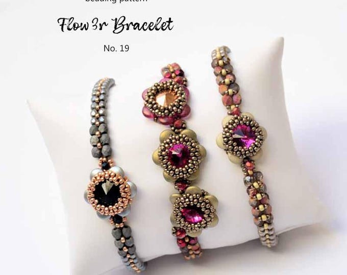 Bracelet Pattern Tutorial PDF • Seed & Lentil Beads Crystal Jewelry Making