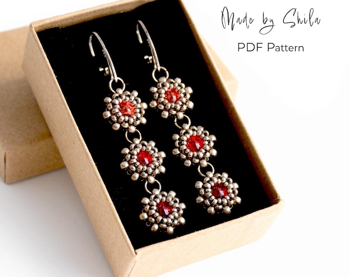 Beading Pattern • Right Angle Weave (RAW) Tutorial •  Digital Download PDF