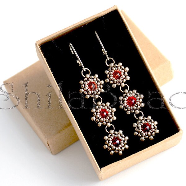 Earrings Step by Step INSTANT download PDF beading PATTERN No 40