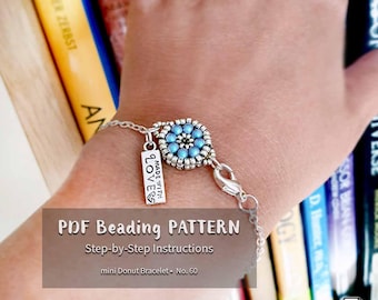 Beaded Bracelet Pattern PDF • Seed Beads, Crystals, Pearls CRAW Tutorial