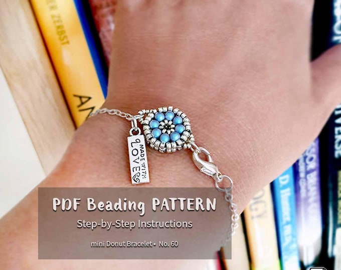 Beaded Bracelet Pattern PDF • Seed Beads, Crystals, Pearls CRAW Tutorial