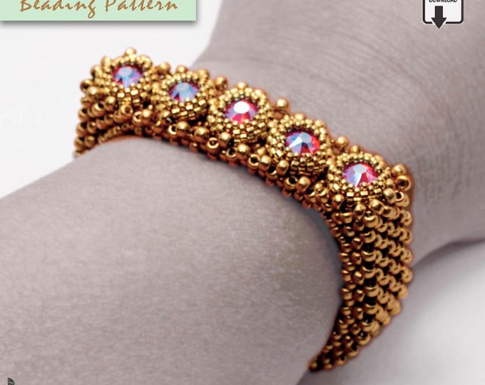 Seed Bead Bracelet Pattern • CRAW Peyote • PDF Bracelet Tutorial • DIY Jewelry (Digital Download)