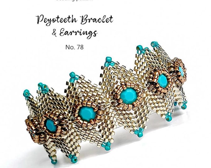 Beaded Bracelet Pattern: Seed Beads, Crystals, Pearls (PDF Tutorial)