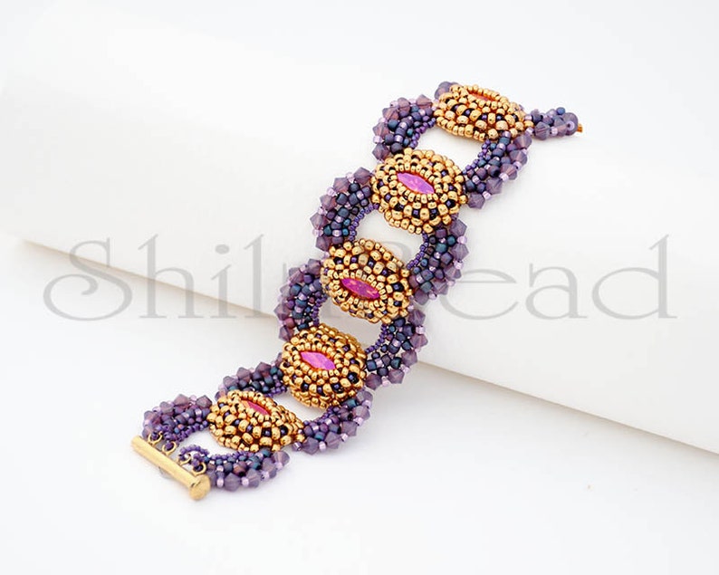 Beading Pattern Tutorial Step by step INSTANT download PDF St Lucia Bracelet No 31 image 4
