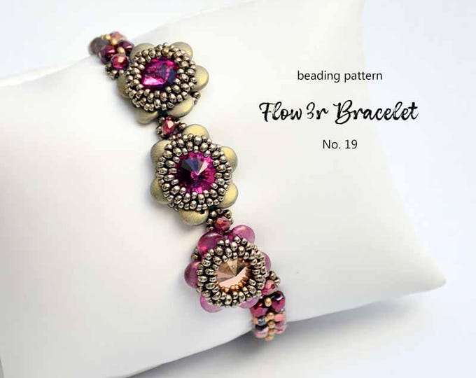 Bracelet Pattern Tutorial PDF • Seed & Lentil Beads Crystal Jewelry Making