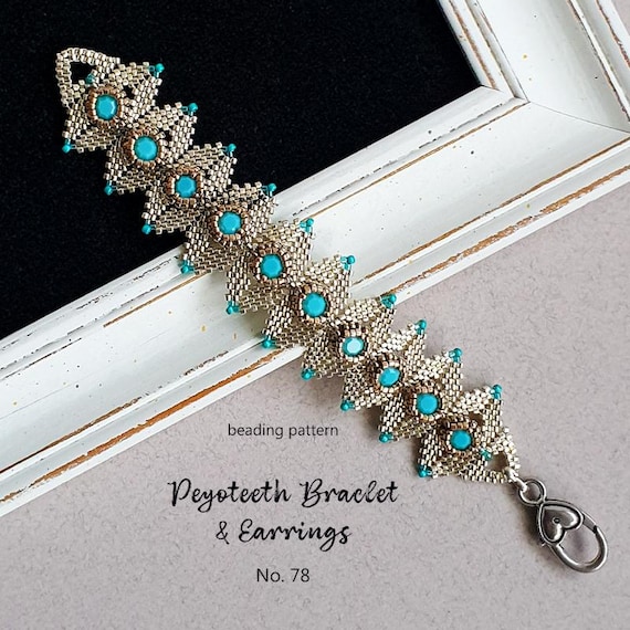 Beaded Bracelet Pattern: Seed Beads, Crystals, Pearls (PDF Tutorial)